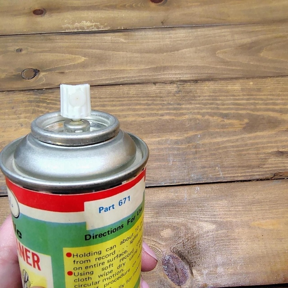 Vintage Rawn Chemicals Anti-Static Record Cleaner 6oz Spray Can Part 671 Retro - Picture 8 of 8